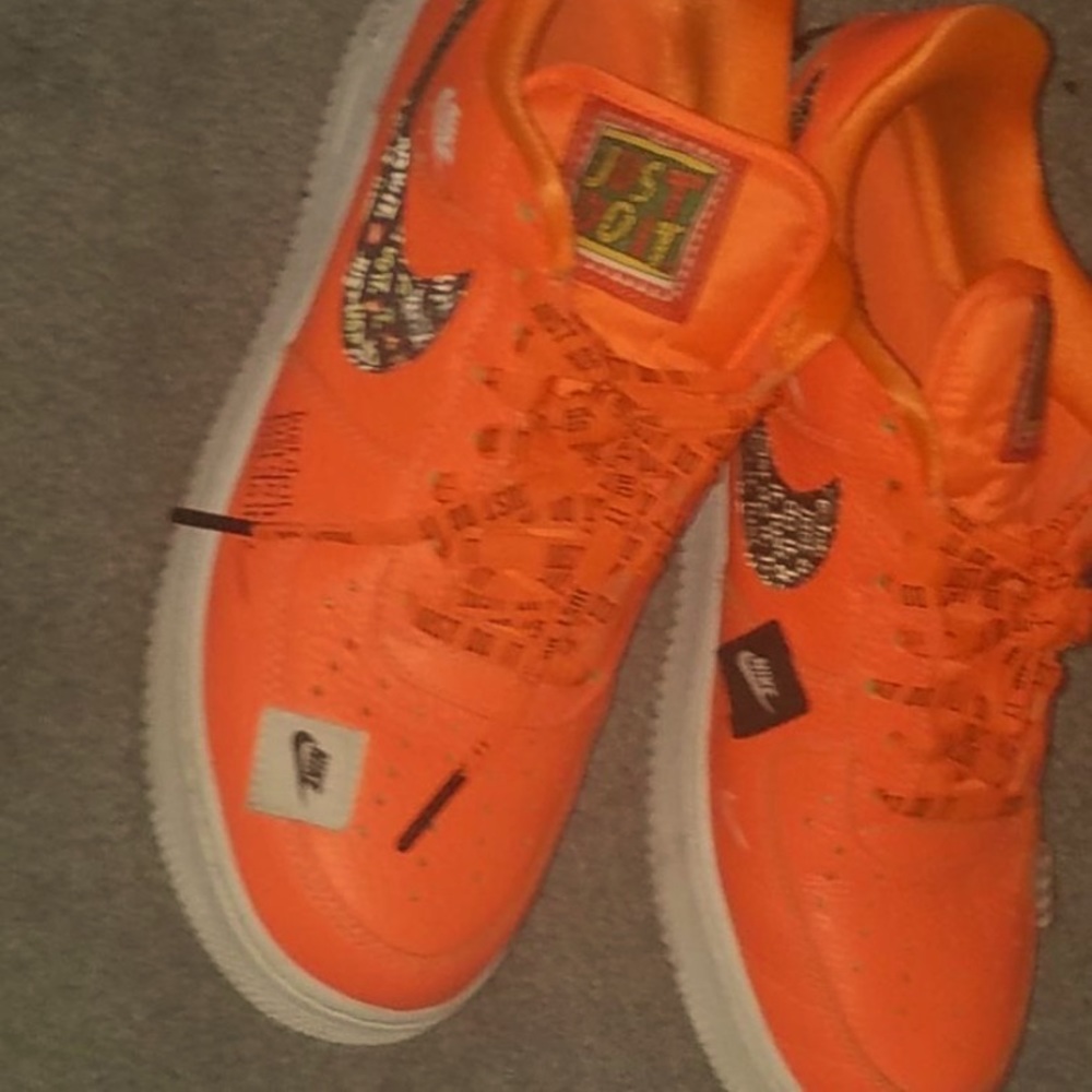 Orange/blk/wht DEADSTOCK AF1 jdi